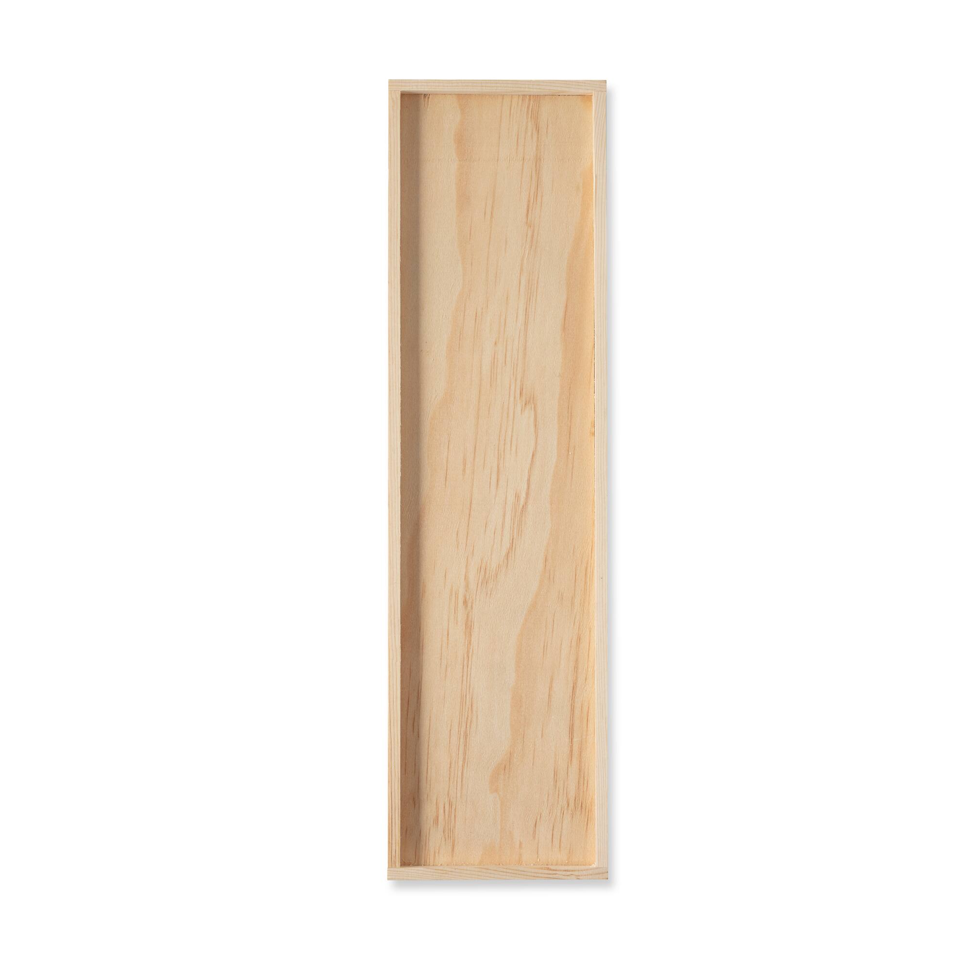 8 Pack: 18" x 5" Wood Rectangle Wall Plaque by Make Market®